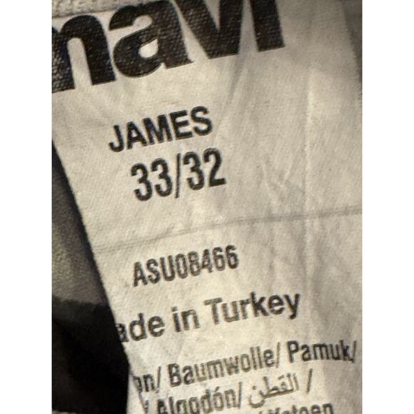 33 X 32 Mavi Jeans James Stained Light Gray Skinny As Is - Picture 10 of 15